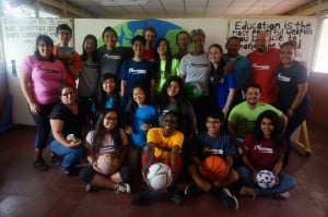 Picture at Escuela La Amistad after we presented our final project.
