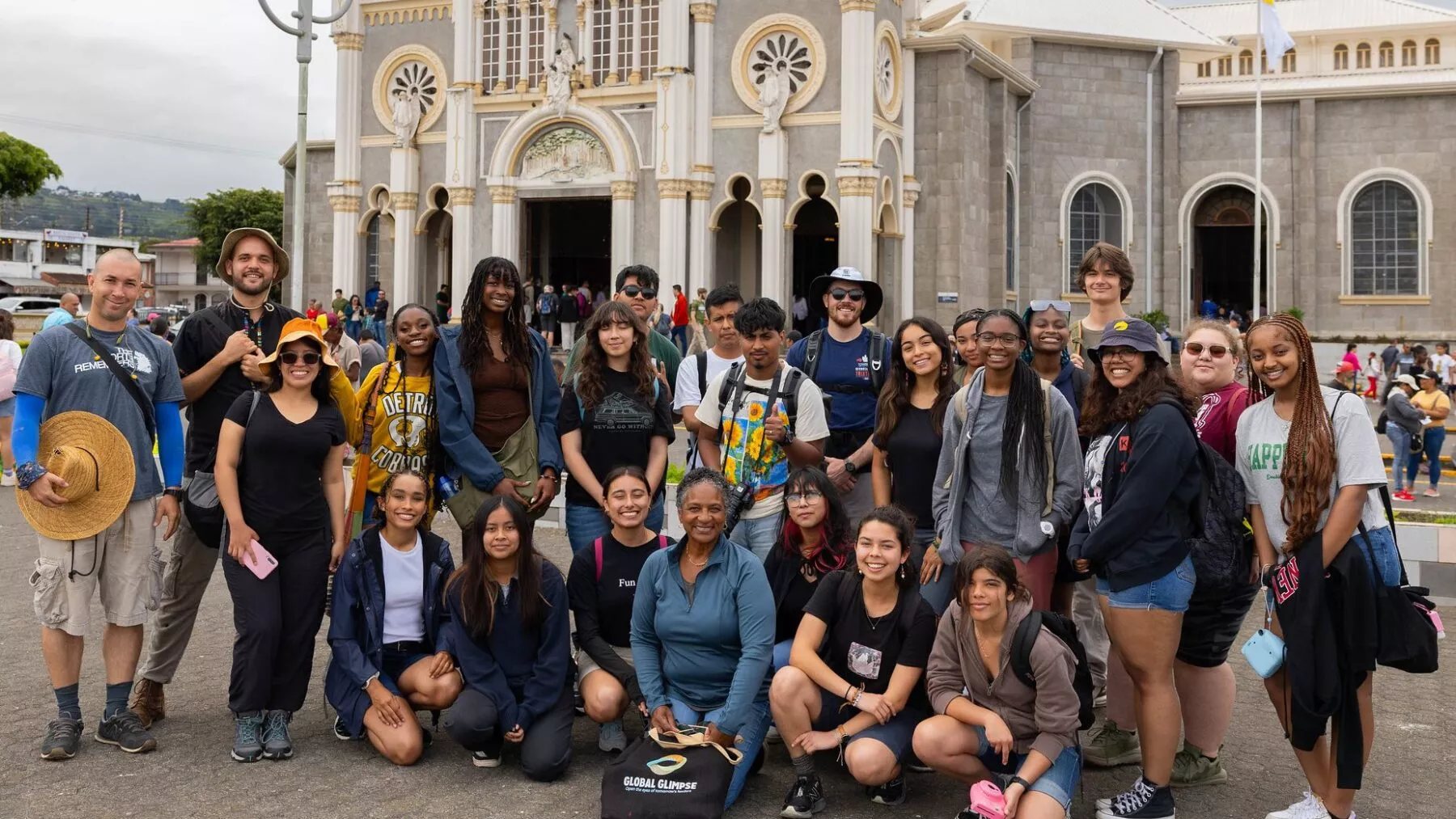 Group of students posing for the camera