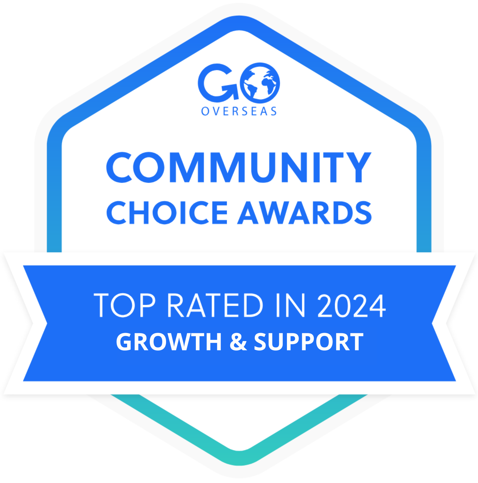Community Choice Awards Global Glimpse Top Rated in 2024 Growth & Support Badge