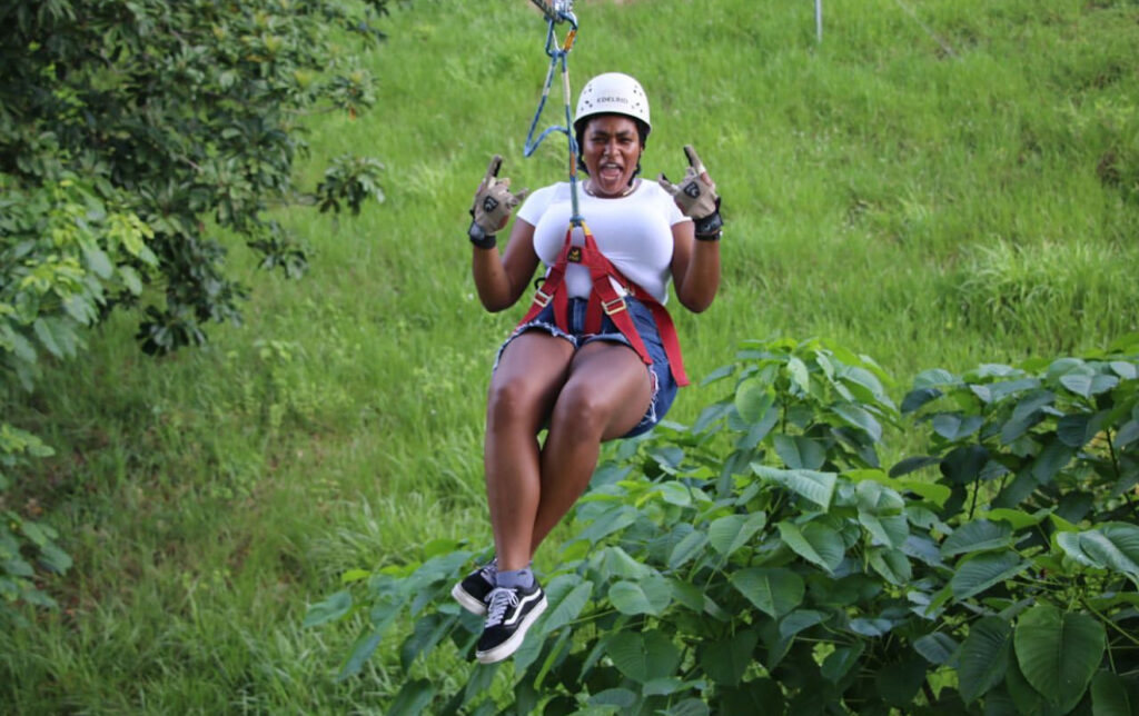 October, 2020 Zip Lining in DR